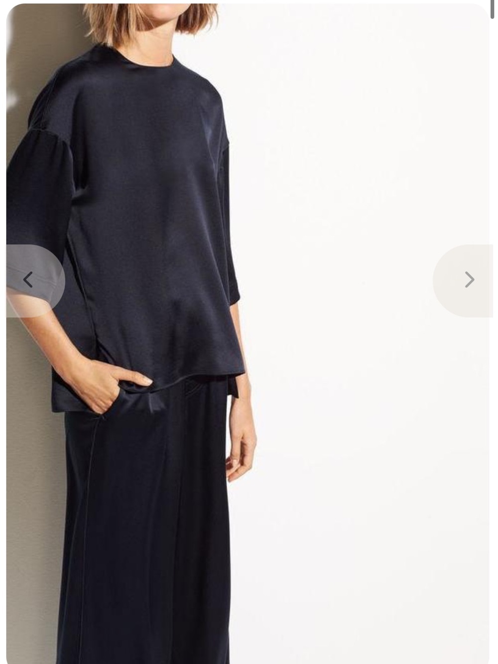 Vince BLUE Silk Blouse